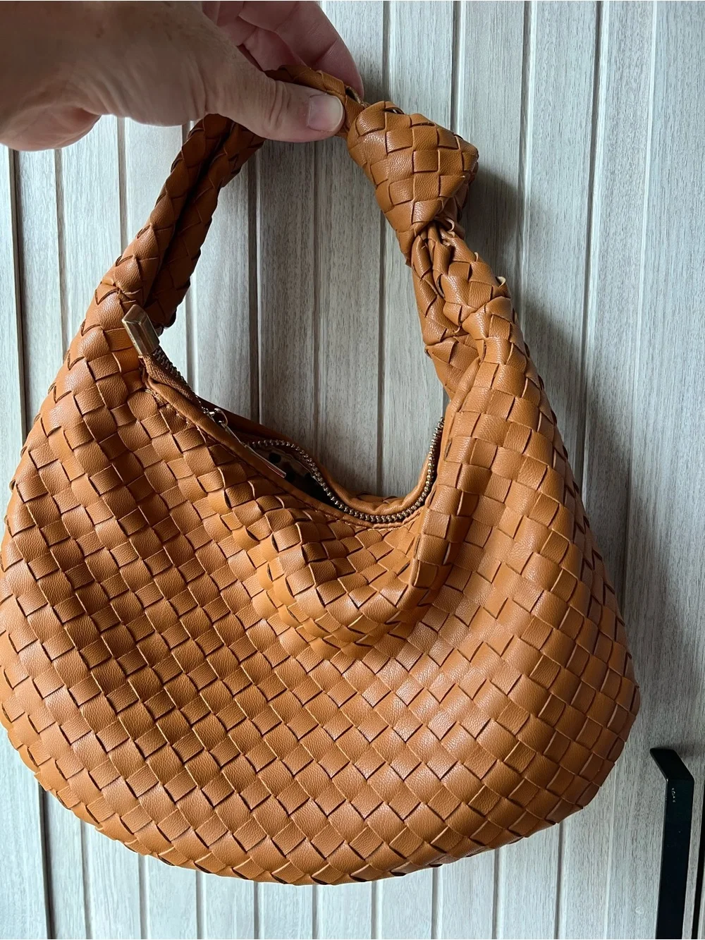 Anthropologie Melie Bianco Woven Mini Hobo Bag